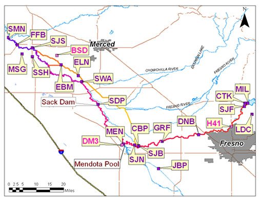 Map of Gauge Stations