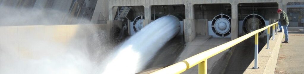 dam releasing water