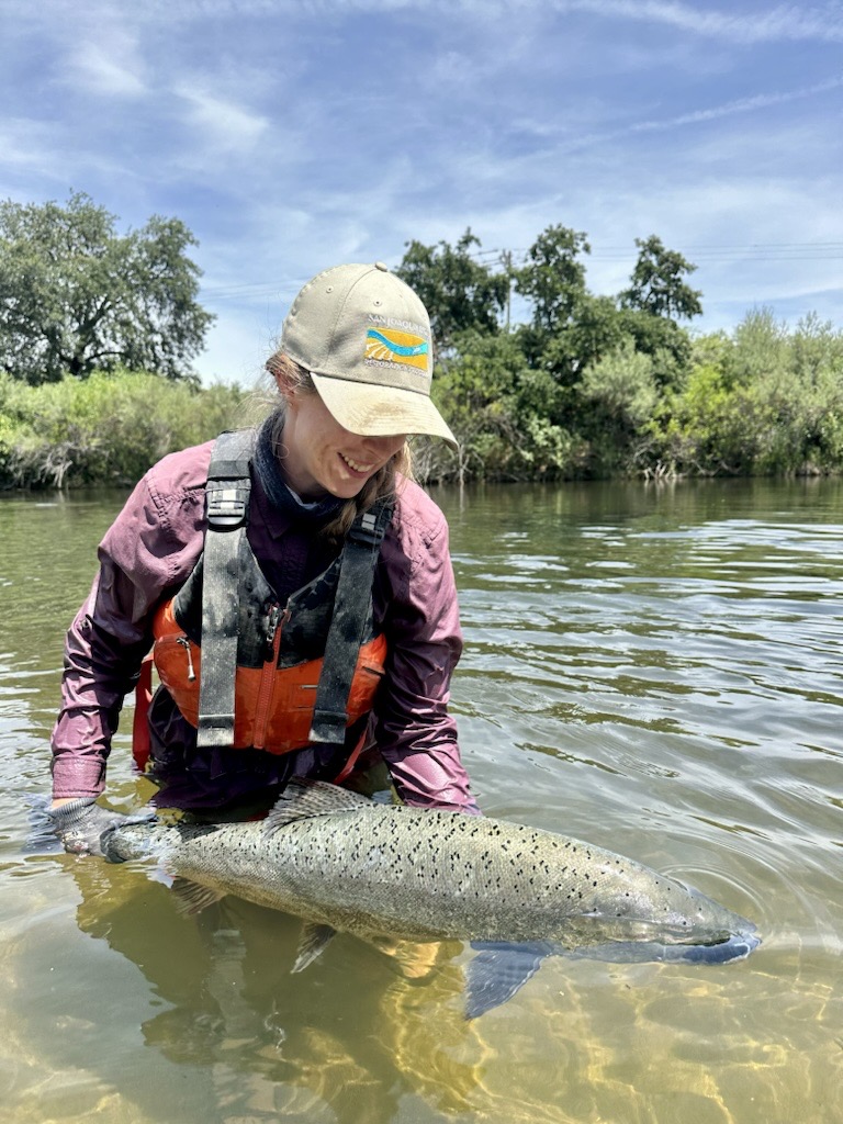 person holding a large fish